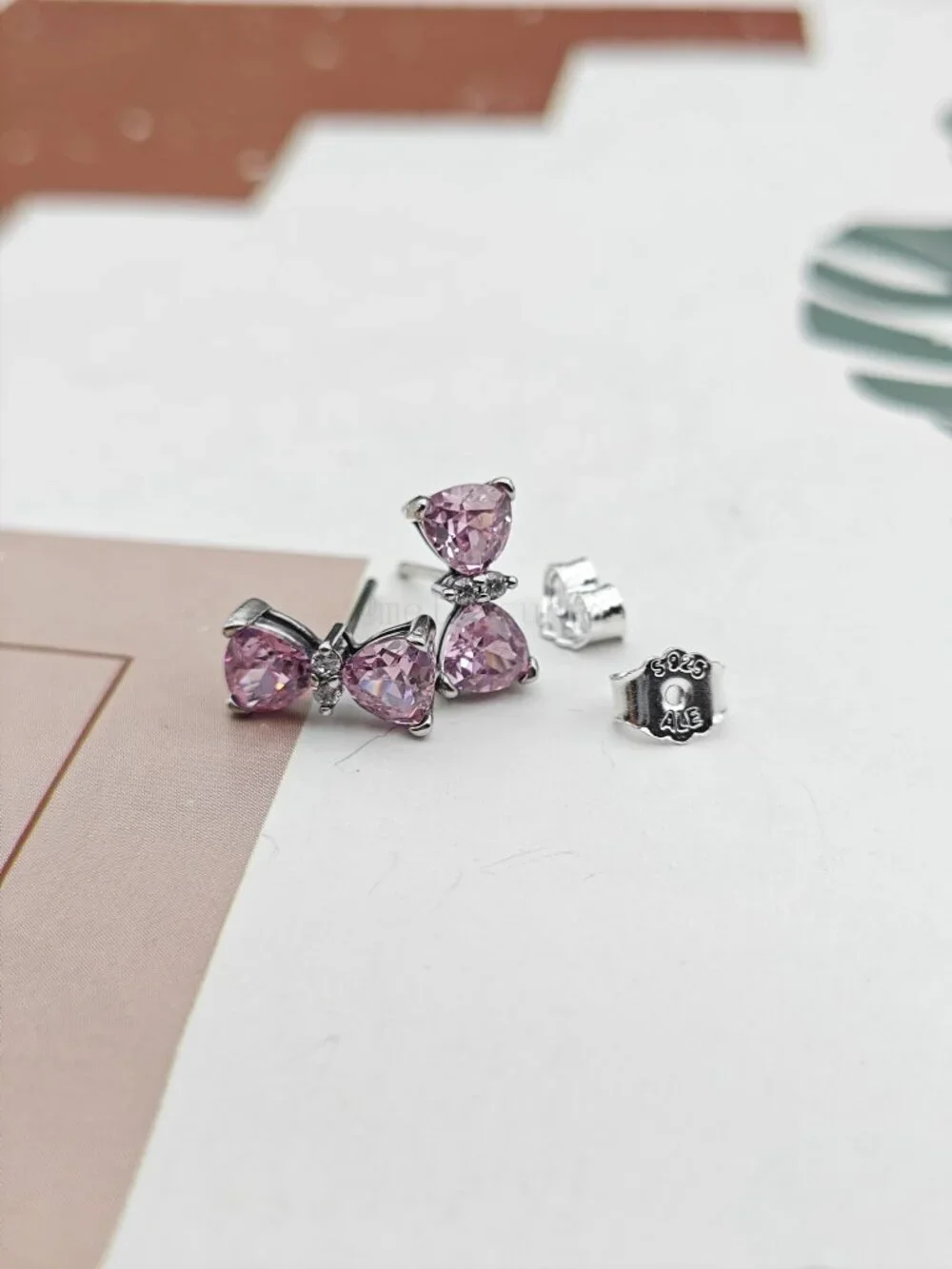 Pandora Bow Stud Earrings
